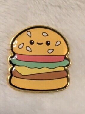 Hallmark Cute Kawaii Cheese Burger Enamel Pin